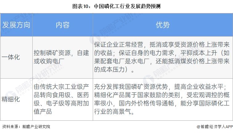 预见2023：2023年中国磷化工行业市场现状、竞争格局及发展趋势分析 将朝着一体化和精细化发展糊了麻将(图10)